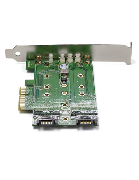 StarTech.com Adattatore SSD M.2 NGFF a 3 porte - 1x M.2 PCIe ( NVMe) , 2x M.2 SATA III M.2 - PCIe 3.0