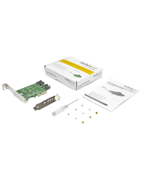 StarTech.com Adattatore SSD M.2 NGFF a 3 porte - 1x M.2 PCIe ( NVMe) , 2x M.2 SATA III M.2 - PCIe 3.0