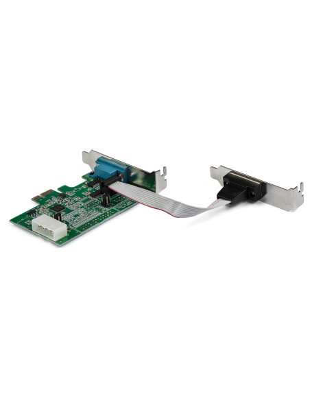 StarTech.com Scheda adattatore seriale PCI Express RS232 a 2 porte - Scheda controller host seriale PCIe RS232 - PCIe a seriale 