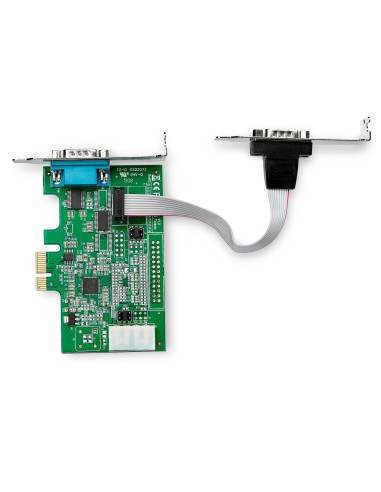 StarTech.com Scheda adattatore seriale PCI Express RS232 a 2 porte - Scheda controller host seriale PCIe RS232 - PCIe a seriale 