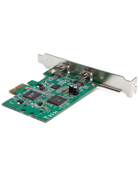 StarTech.com Scheda PCI Express FireWire a 2 porte - Adattatore PCIe FireWire 1394a