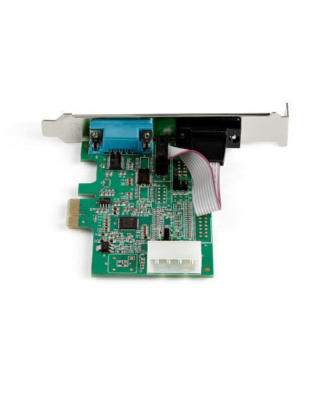 StarTech.com Scheda Seriale PCI Express con 2 Porte - Controller PCIe RS232 - 16950 UART - Scheda Seriale di Espansione DB9 a Pr