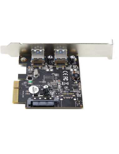 StarTech.com Scheda PCIe USB 3.1 a 2 porte - Scheda di espansione PCI Express USB 3.2 Gen 2 Type-A 10Gbps - Adattatore da PCI ex