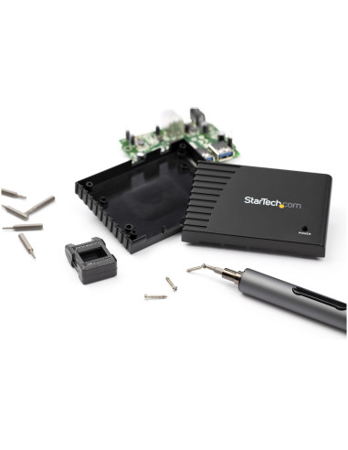 StarTech.com Set di cacciavite elettrico di precisione a 20 punte - Kit di cacciaviti a batteria portatile/mini per riparazioni 
