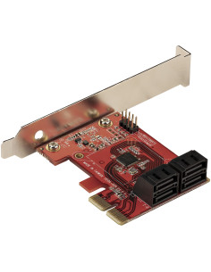 StarTech.com Scheda PCIe SATA - Scheda di Espansione PCIe SATA a 4 porte 6 Gbps - Staffa a Profilo Basso/Alto - ASM1062 senza RA 2