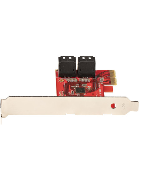 StarTech.com Scheda PCIe SATA - Scheda di Espansione PCIe SATA a 4 porte 6 Gbps - Staffa a Profilo Basso/Alto - ASM1062 senza RA
