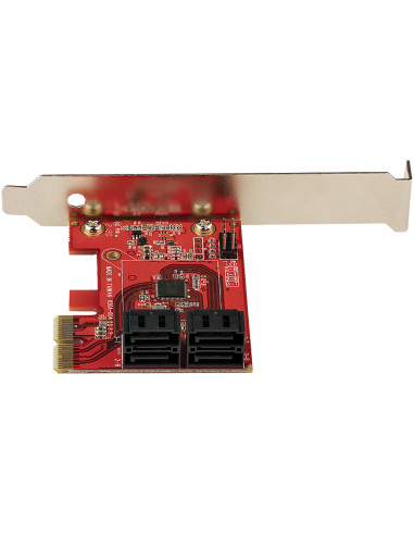 StarTech.com Scheda PCIe SATA - Scheda di Espansione PCIe SATA a 4 porte 6 Gbps - Staffa a Profilo Basso/Alto - ASM1062 senza RA