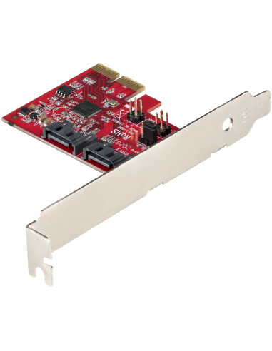 StarTech.com Scheda PCIe SATA - Scheda di Espansione PCIe SATA 2 Porte 6Gbps - Profilo Alto/Basso - Controller RAID SATA ASM1062