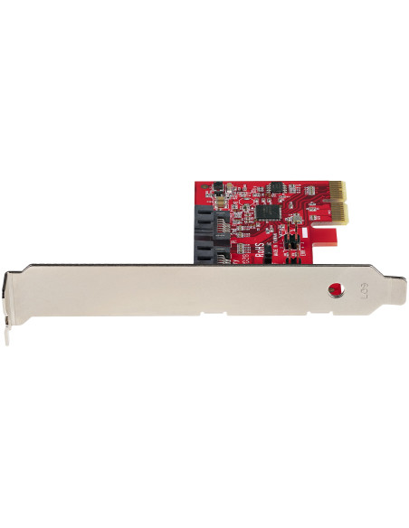 StarTech.com Scheda PCIe SATA - Scheda di Espansione PCIe SATA 2 Porte 6Gbps - Profilo Alto/Basso - Controller RAID SATA ASM1062