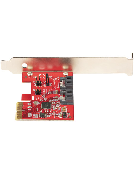 StarTech.com Scheda PCIe SATA - Scheda di Espansione PCIe SATA 2 Porte 6Gbps - Profilo Alto/Basso - Controller RAID SATA ASM1062