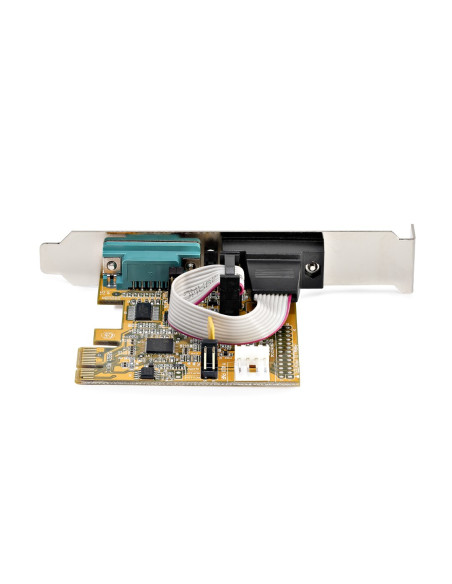 StarTech.com Scheda seriale PCI Express a due porte - Scheda di interfaccia seriale da PCIe a 2x RS232 (DB9)- Scheda PCIe con st