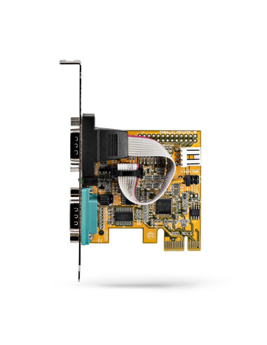 StarTech.com Scheda seriale PCI Express a due porte - Scheda di interfaccia seriale da PCIe a 2x RS232 (DB9)- Scheda PCIe con st