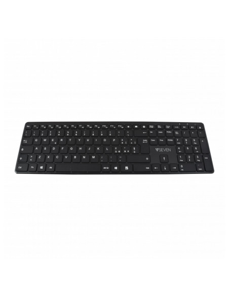 V7 Tastiera Bluetooth KW550ITBT da 2,4 GHZ a due modalità, QWERTY italiano - Nero