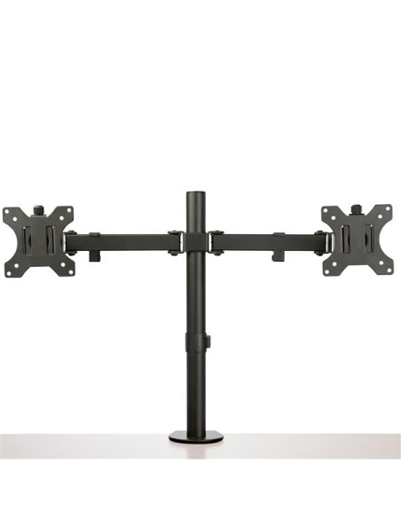 StarTech.com Staffa per due monitor con montaggio su scrivania - Design a barre trasversali - Articolabile - Acciaio