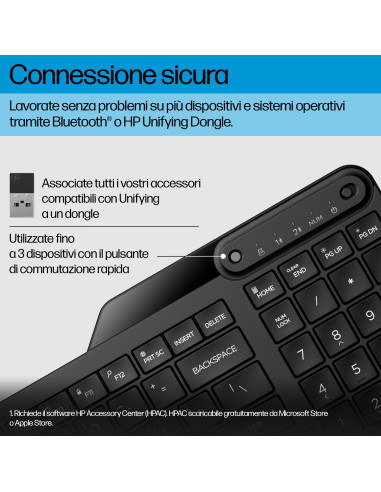 HP Tastiera wireless dual-mode 475