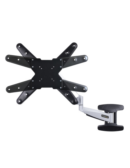 StarTech.com Staffa per TV a parete, supporto per TV VESA orientabile per display da 23" a 55", Braccio per TV sottile con suppo