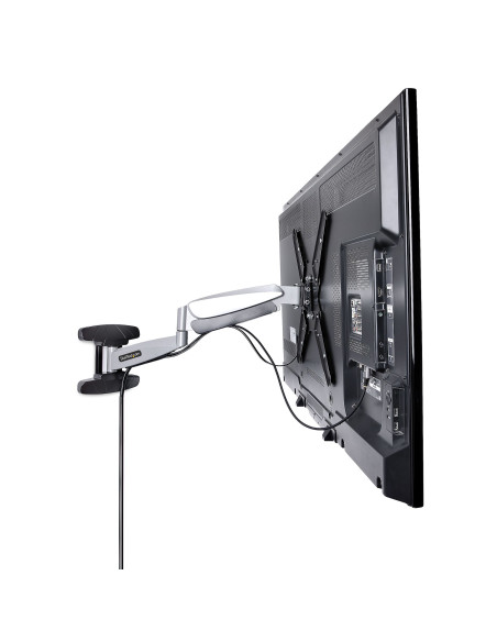 StarTech.com Staffa per TV a parete, supporto per TV VESA orientabile per display da 23" a 55", Braccio per TV sottile con suppo