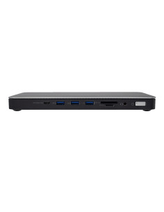 V7 DOCKTB4PT replicatore di porte e docking station per laptop Cablato Thunderbolt 4 Nero, Argento 2