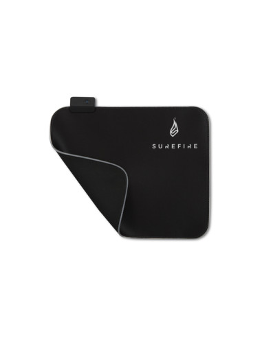 SureFire Silent Flight RGB-320 Tappetino per mouse per gioco da computer Nero