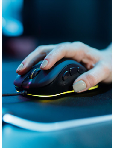 SureFire Silent Flight RGB-320 Tappetino per mouse per gioco da computer Nero