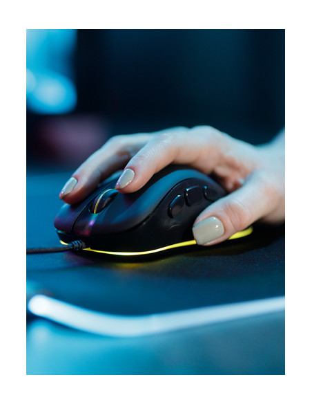 SureFire Silent Flight RGB-320 Tappetino per mouse per gioco da computer Nero