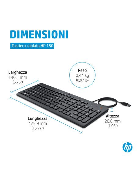 HP Tastiera cablata 150