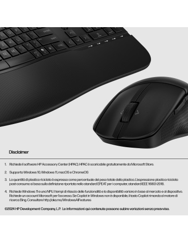HP Combinazione di mouse e tastiera 680 Comfort Dual-Mode