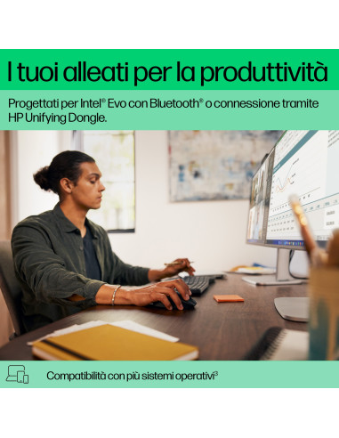 HP Combinazione di mouse e tastiera 680 Comfort Dual-Mode