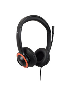 V7 Cuffie K-12 per l'istruzione Safesound con microfono, limitazione del volume, antimicrobico, cavo USB da 2 m, laptop, Chromeb 2