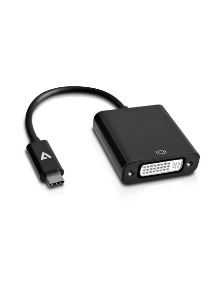 V7 USB-C maschio a DVI-D femminile nero dell'adattatore