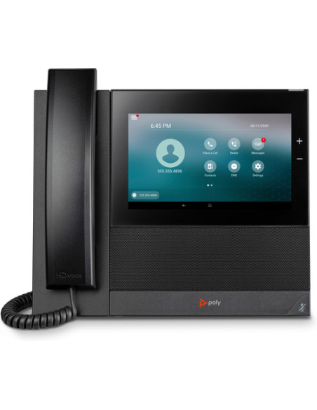 POLY Telefono multimediale aziendale CCX 600 con Open SIP e abilitato per PoE