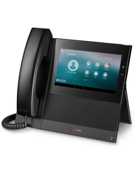 POLY Telefono multimediale aziendale CCX 600 con Open SIP e abilitato per PoE