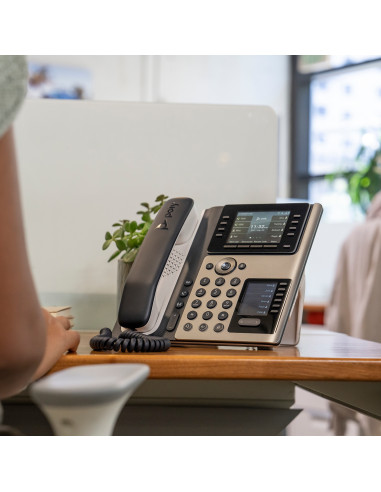 POLY Telefono IP Edge E400 abilitato per PoE