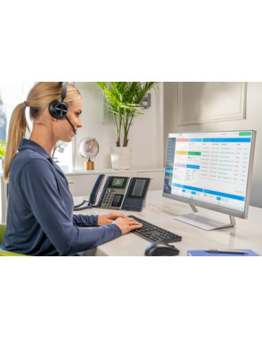 POLY Telefono IP Edge E400 abilitato per PoE