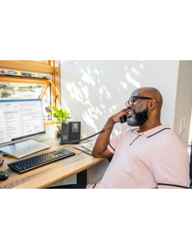 POLY Telefono multimediale aziendale CCX 505 con Open SIP e abilitato per PoE