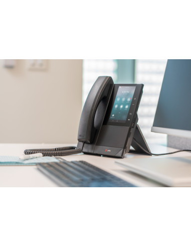 POLY Telefono multimediale aziendale CCX 505 con Open SIP e abilitato per PoE