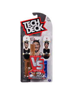Tech Deck , Plan B Skateboards, Serie Versus, Confezione da 2 Fingerboard da Collezione e Set di Ostacoli, Miniskate, Giocattoli