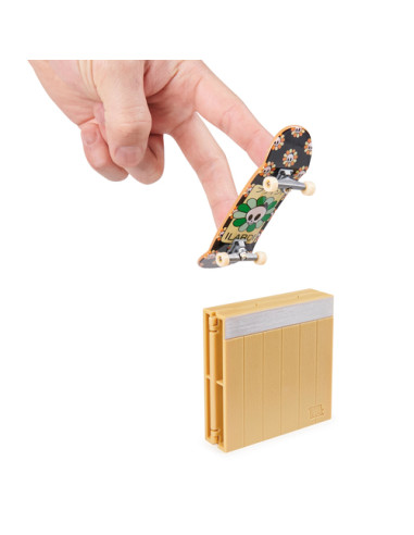 Tech Deck , Plan B Skateboards, Serie Versus, Confezione da 2 Fingerboard da Collezione e Set di Ostacoli, Miniskate, Giocattoli