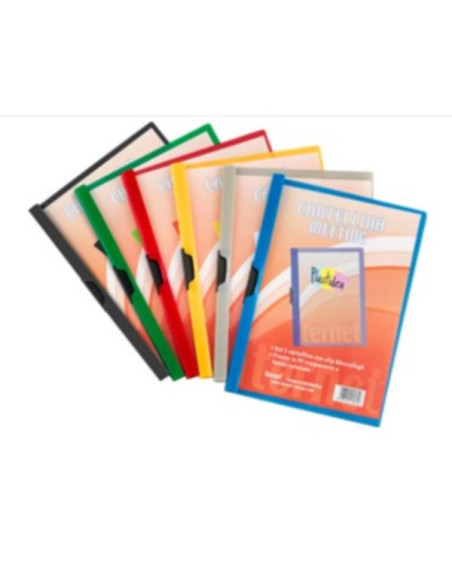 CF25CARTELLA MEETING CON CLIP NERO