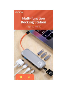 ROCK-HUB USB C AD HDMI/VGA 10 IN 1