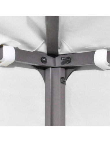Copertura Superiore per Gazebo a 2 Strati 310 g/m² 3x3 m Bianca