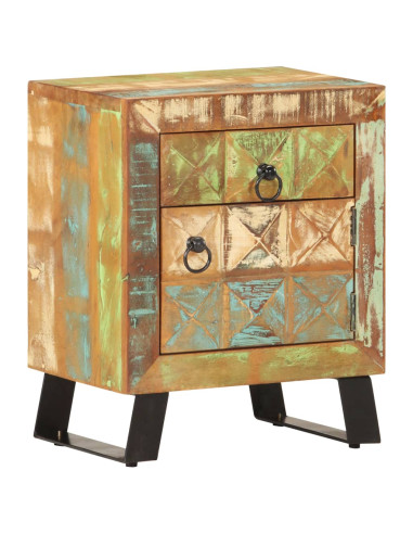 Comodino 40x30x50 cm in Legno Massello di Recupero