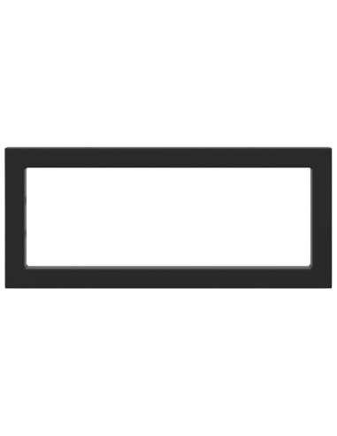 Reggimensole per Lavabo 2 pz Nere Rettangolari in Acciaio