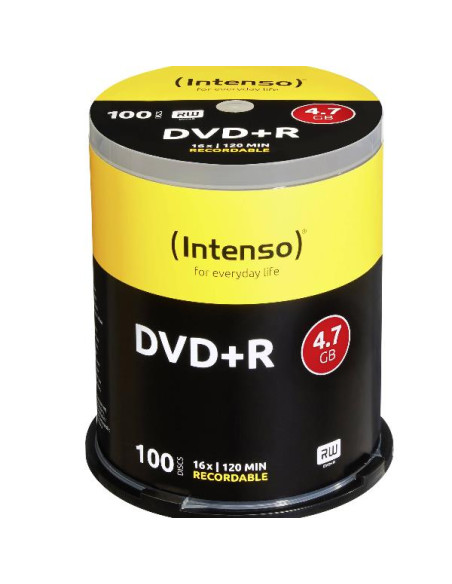 DVD+R 4.7GB 16X SLIM CASE 100PZ.