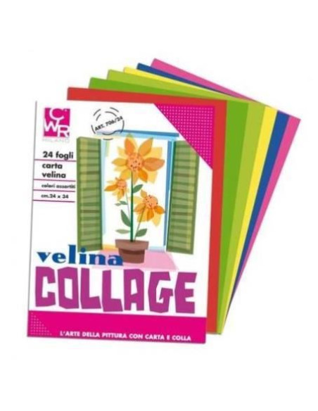CARTAVELINA UNICOLORE 24 FG GIALLO