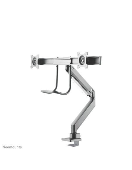 Neomounts NM-D775DXSILVER Braccio per monitor 10-32" - molla a gas - Topfix - 180°-stop