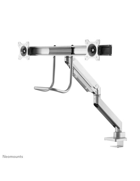 Neomounts NM-D775DXSILVER Braccio per monitor 10-32" - molla a gas - Topfix - 180°-stop