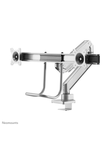 Neomounts NM-D775DXSILVER Braccio per monitor 10-32" - molla a gas - Topfix - 180°-stop
