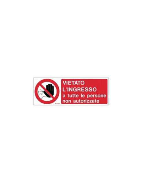 CARTELLO VIETATO L INGRESSO A TUTTE
