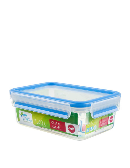 EMSA 508540 recipiente per cibo Rettangolare Scatola 1 L Trasparente 6 pz